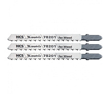 Полотна для электролобзика по дереву 100мм T101B HCS 3шт MATRIX 78201