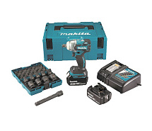 Гайковерт ударный аккумуляторный MAKITA DTW 285RFJX 2х3Ah