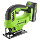 Лобзик аккумуляторный GREENWORKS GD24JS90 1x2Ah 3601707CUA