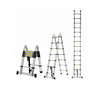 Лестница телескопическая 2-сторонняя шарнирная АЛЮМЕТ DTLH 2,5