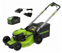 Газонокосилка самоходная аккумуляторная GREENWORKS GD40LM48SPK4 1х4Ah 2517407UB