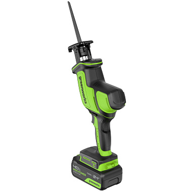 Пила сабельная аккумуляторная GREENWORKS GPT-CRS-25 1х4Ah 1200507CUB
