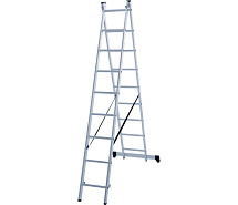 Лестница-стремянка 2-секционная алюминиевая Новая Высота NV1220 2х9