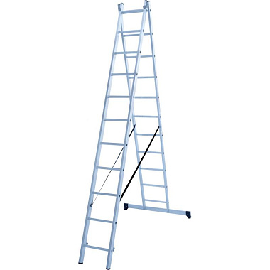 Лестница-стремянка 2-секционная алюминиевая Новая Высота Стандарт NV1220 2х11