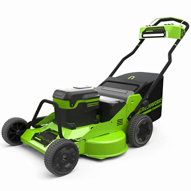 Газонокосилка самоходная аккумуляторная GREENWORKS GC82HPLM76 без АКБ и ЗУ 2519207