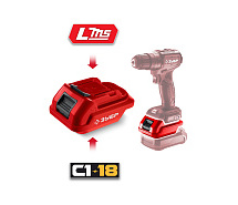 Адаптер для аккумулятора С1-18 под инструмент LMS ЗУБР C18-LMS