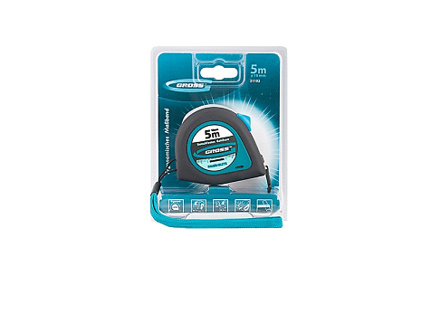 Рулетка 5м х 19мм GROSS Ergonomisch 31102