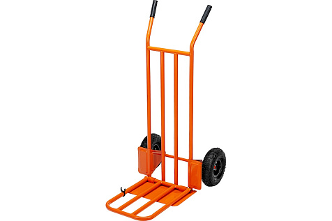 Тележка ручная 250кг откидная платформа 2-колесная пневматические колеса СИБРТЕХ 69302