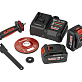 Шлифмашина угловая аккумуляторная ELITECH HD CAG 2012DSL 2х4Ah