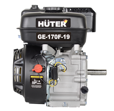 Двигатель бензиновый (вал под шпонку 19мм) HUTER GE-170F-19 70/15/1