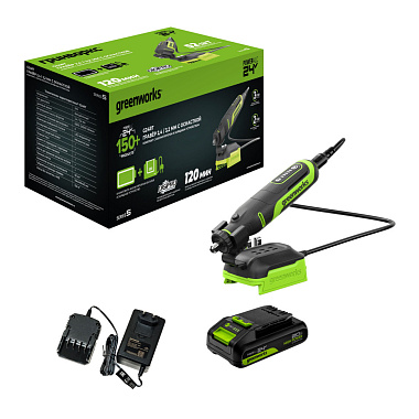 Гравер аккумуляторный GREENWORKS G24RT 1x2Ah 3200807CUA