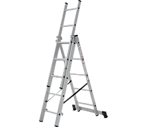Лестница-стремянка 3-секционная алюминиевая Новая Высота NV1230 3х5