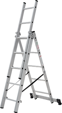 Лестница-стремянка 3-секционная алюминиевая Новая Высота NV1230 3х5