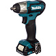 Гайковерт ударный аккумуляторный MAKITA TW 140DWAE 2х2Ah