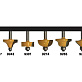 Набор фрез для декоративного применения из 6шт хв.8мм ЭНКОР 10623