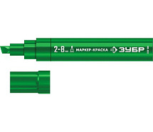 Маркер-краска 2-8мм клиновидный зеленый ЗУБР МК-800 06327-4