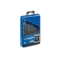 Набор сверл по металлу 1,5-6,5мм класс А Р6М5 13шт ЗУБР Профи 29625-H13