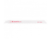 Полотна для сабельной пилы по дереву 200/8,5мм HCS S1111K 2шт MATRIX 782012
