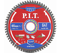 Диск пильный по алюминию 185х64Tх30х2мм PIT Advance Carbide ACTW13-185T64