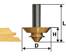 Фреза комбинир.универсальная ф38.1х14.3мм хв.12мм ЭНКОР