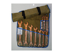 Набор ключей рожковых 8-24мм 10шт омедненных ТУ(40Х) КГД 10 в сумке КЗСМИ