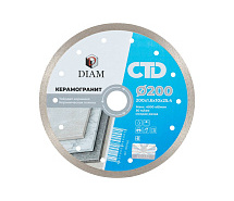 Круг алмазный по керамике (мокрой) 200x1,6x10x25,4 DIAM Керамогранит CTD