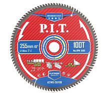 Диск пильный по алюминию 255х100Tх30х2,4мм PIT Advance Carbide ACTW13-255T100