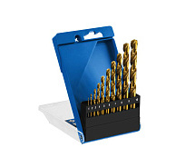 Набор сверл по металлу 1-10мм нитрид титан класс А Р6М5 10шт ЗУБР Профи