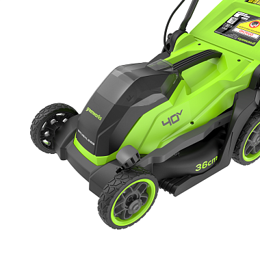 Газонокосилка аккумуляторная GREENWORKS GD40LM361K4 1х4Ah 2520807UB