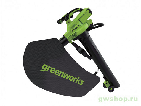 Воздуходув-пылесос аккумуляторный GREENWORKS GD40BVIIK5 1х5Ah 2406907UG