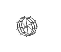 Грунтозацепы вал S24 380/180мм втулка 82мм 3 обода НЦ 2шт