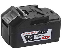 Аккумулятор 18V 5Ah Li-ion с индикацией ИНТЕРСКОЛ АПИМАКС-5,0/18И 2400.122
