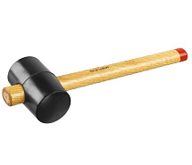 Киянка резиновая черная 900г деревянная ручка ЗУБР