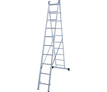 Лестница-стремянка 2-секционная алюминиевая Новая Высота NV1220 2х10
