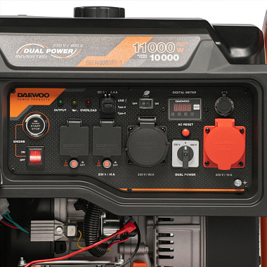 Генератор бензиновый инверторный DAEWOO GDA 11000DPEi-3