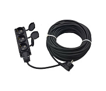 Удлинитель КГ 3х1,5 IP44 20м 3 гнезда GLANZEN EC-20-012