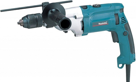 Дрель 2-скоростная ударная MAKITA HP 2071F (подсветка)