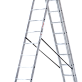 Лестница-стремянка 3-секционная алюминиевая Новая Высота NV1230 3х11