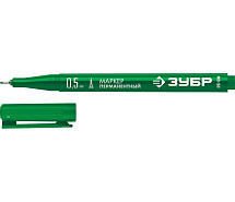 Маркер перманентный 0,5мм тонкий зеленый ЗУБР МП-50 06321-4
