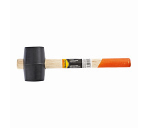 Киянка резиновая 225г (черная) с деревянной ручкой SPARTA 111305