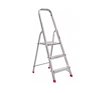 Стремянка стальная оцинкованная 3 ступени профиль 30х20мм АЛЮМЕТ ZZ 403