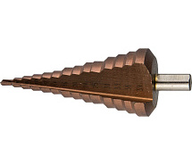 Сверло ступенчатое 4-39мм 14 ступеней Р6М5 с кобальтом ЗУБР Профи 29672-4-39-14_z01