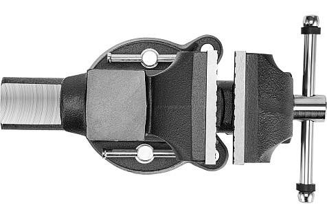 Тиски слесарные 100мм поворотные с наковальней DENZEL BVH-100 18683