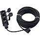 Удлинитель КГ 3х2,5 IP44 40м 3 гнезда GLANZEN EC-40-013