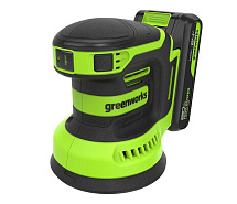 Шлифмашина эксцентриковая аккумуляторная GREENWORKS OS325 1х2Ah 3100907CUA