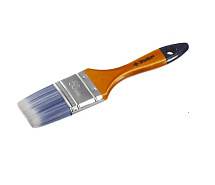 Кисть плоская искусственная 50мм деревянная ручка ЗУБР Аква-Мастер 4-01007-050