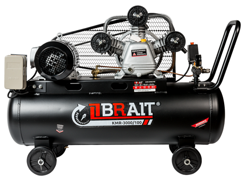 Компрессор масляный с ременным приводом BRAIT КМR-3000/100