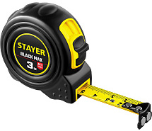 Рулетка 3м х 16мм обрезиненный корпус STAYER BlackMax 3410-03_z02