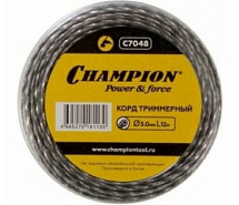 Леска триммерная (треугольник витой) 3мм х 12м Tri-twist CHAMPION C7048