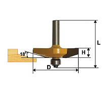 Фреза фигерейная горизонтальная ф41.3х13мм хв.8мм ЭНКОР 